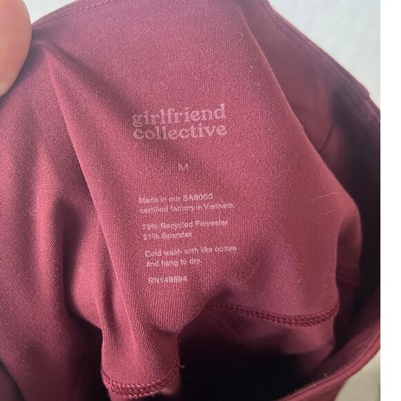 Girlfriend Collective Plum Compressive Leggings sz M Activewear Lounge Yoga - Picture 3 of 8
